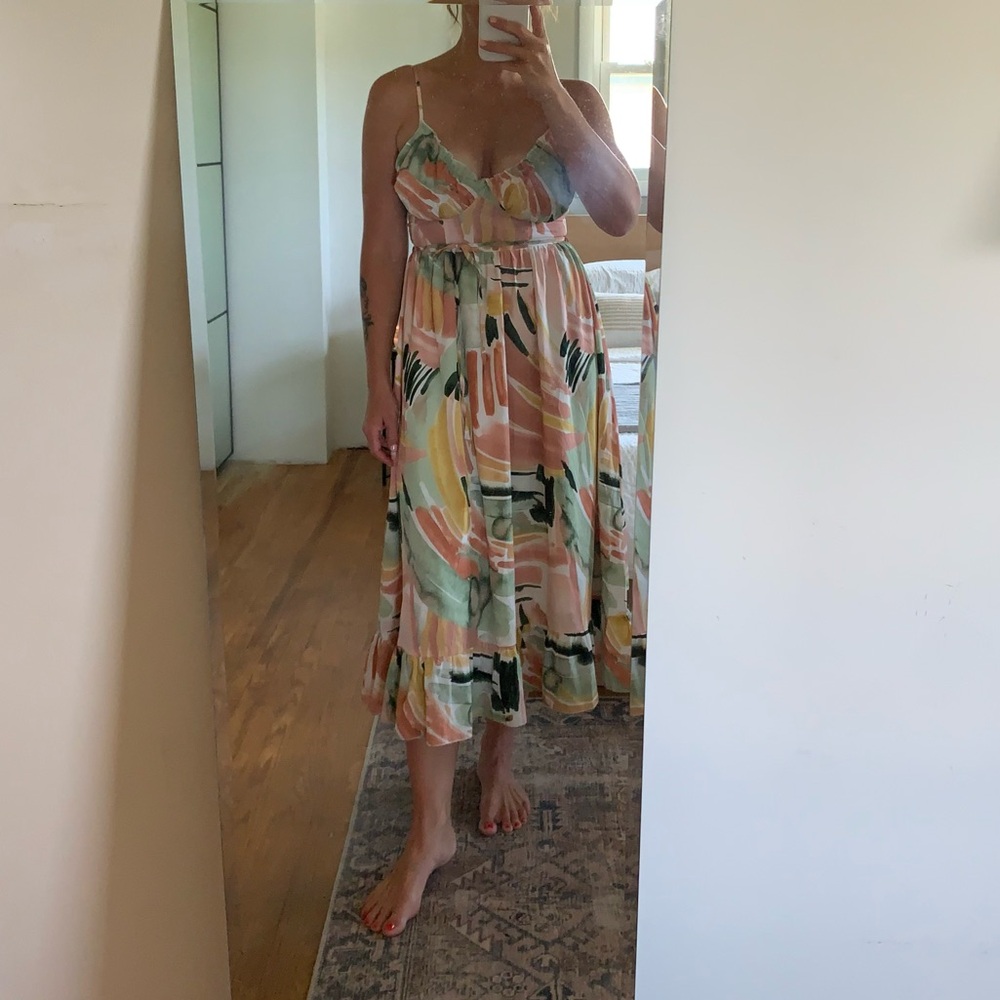 NWT Simplee Apparel Multi Color Maxi Dress— Size Medium